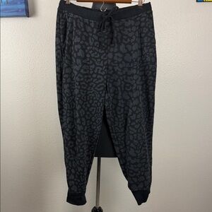 Nike Black Grey Leopard Print Joggers
